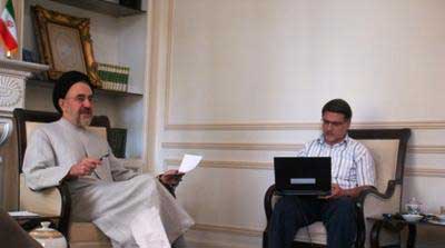 آقایان خاتمی و محمدرضا تاجیک